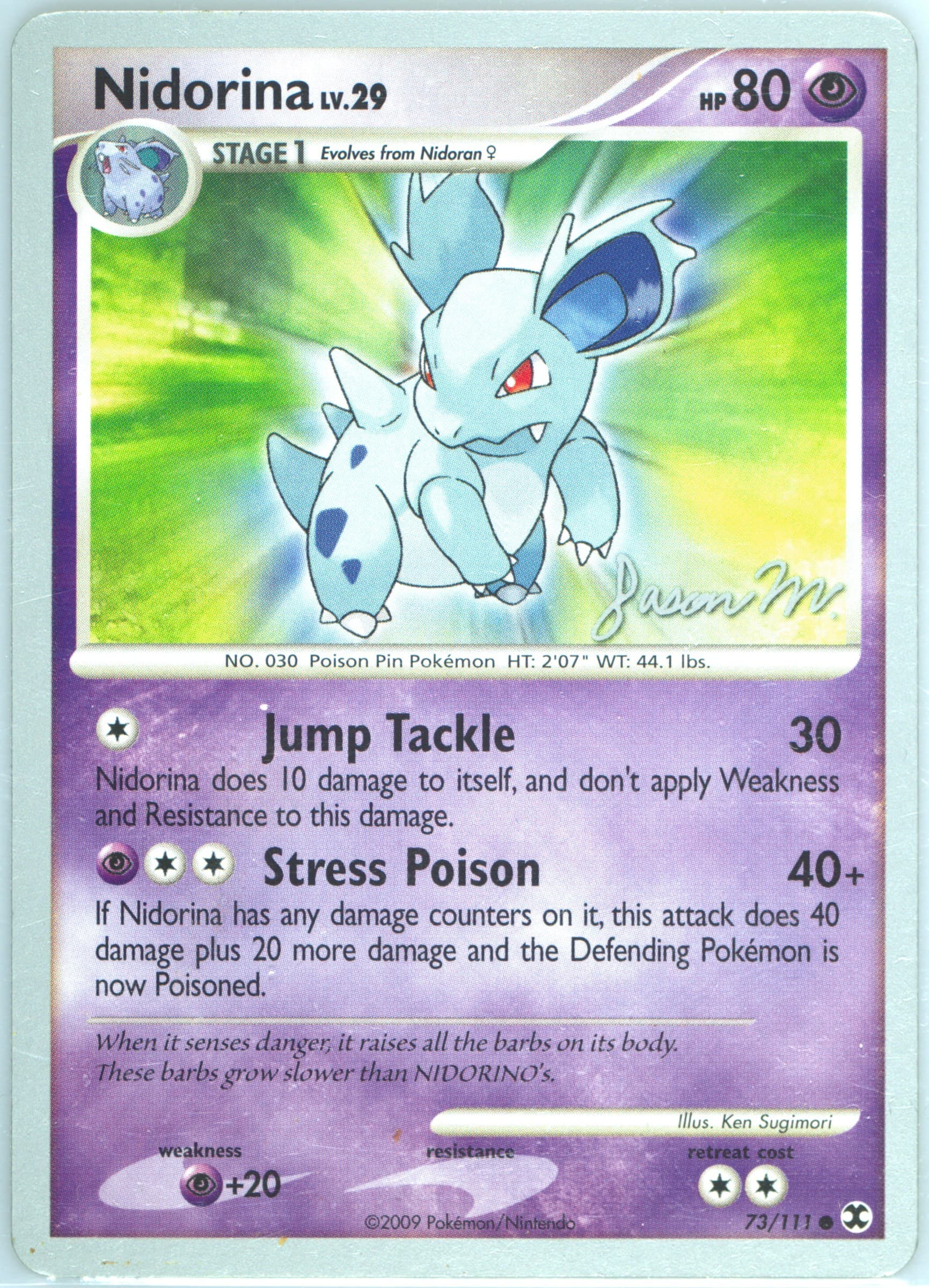 Nidorina Queengar (73) 2009 Pokemon World Championships Promo
