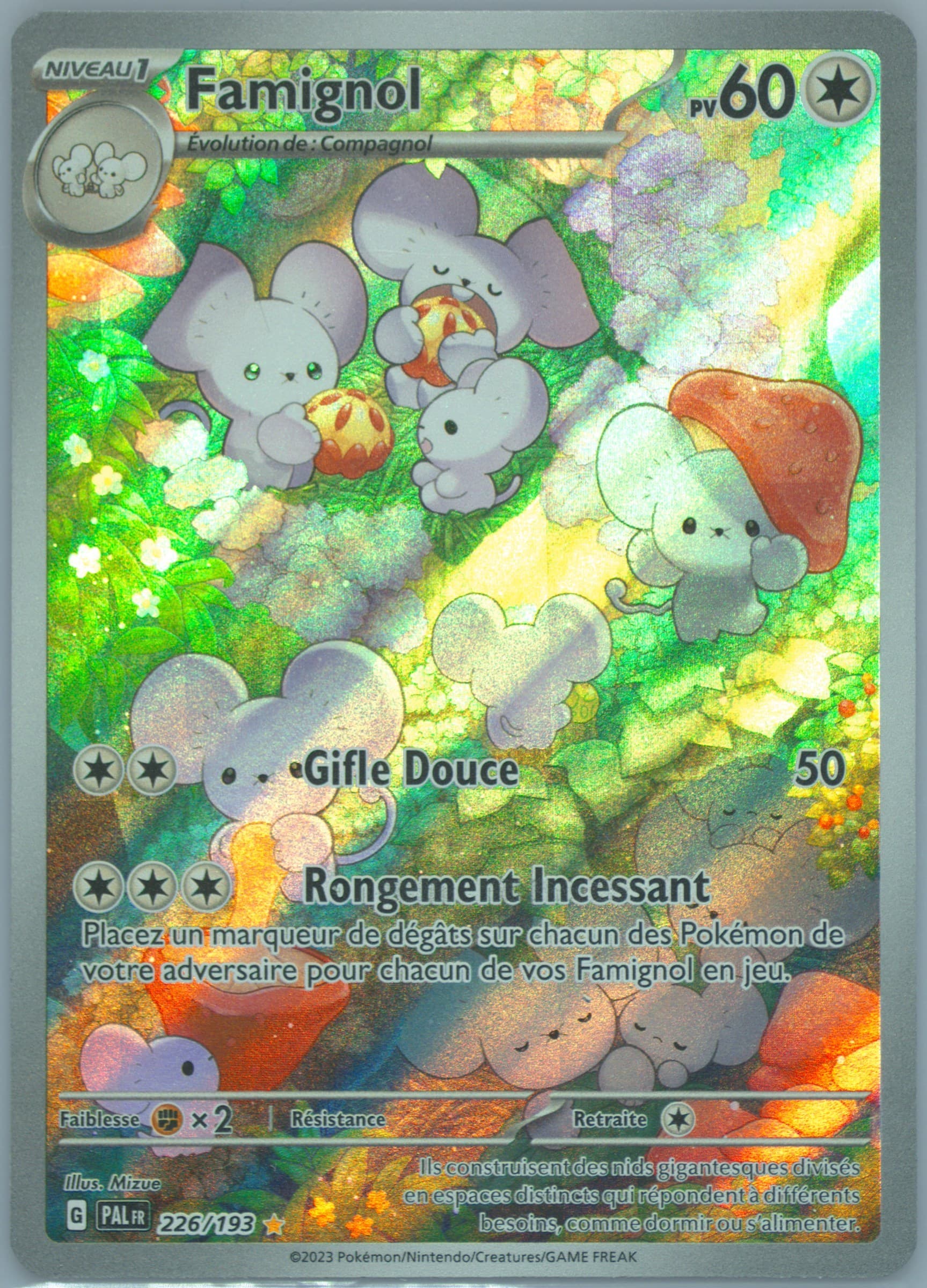 Maushold Illustration Rare (226) 2023 Pokemon French Pal FR-Paldea Evolved