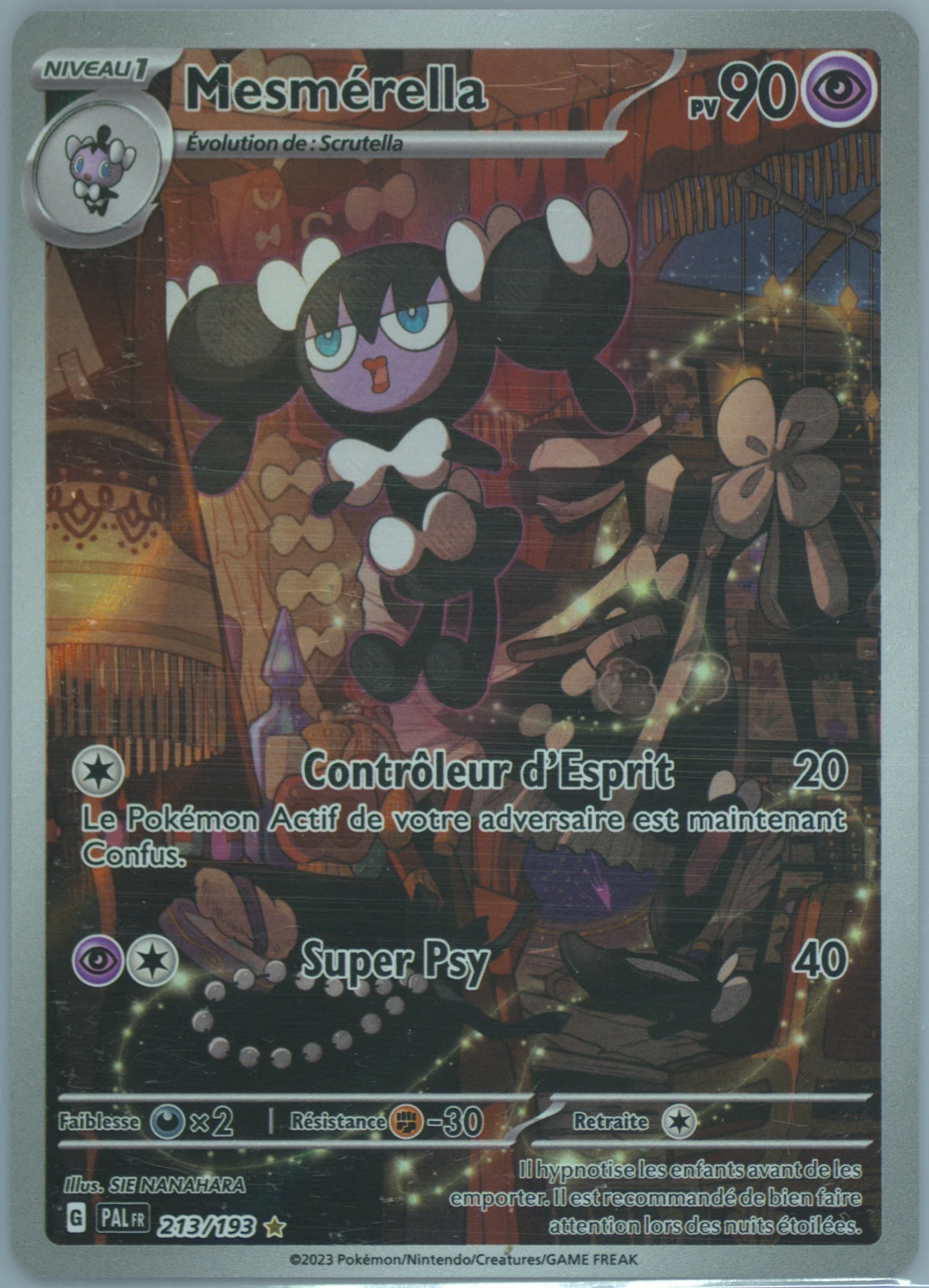 Gothorita Illustration Rare (213) 2023 Pokemon French Pal FR-Paldea Evolved