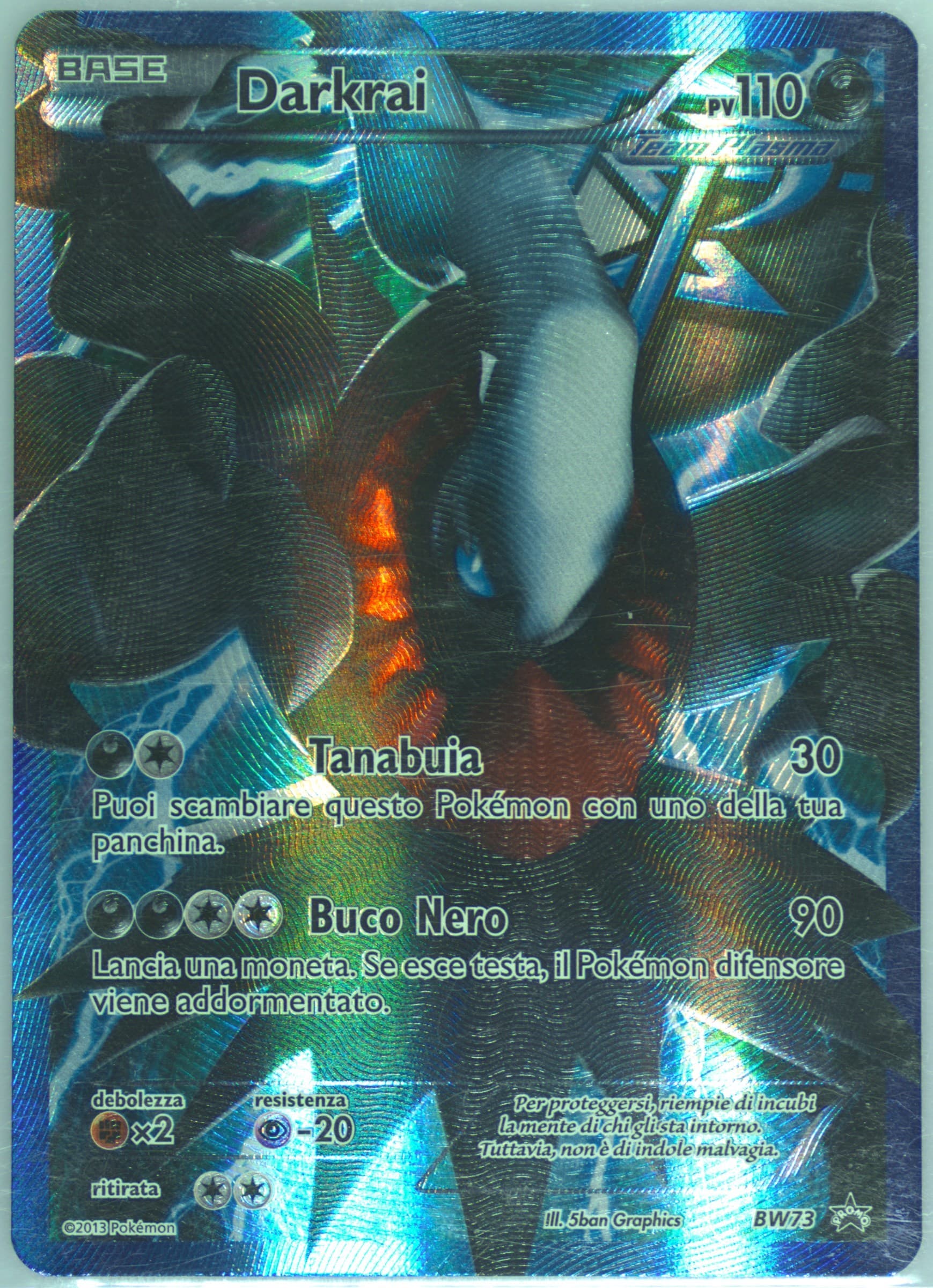 Full Art/Darkrai Team Plasma-Italian (BW73) 2013 Pokemon Black & White Promo