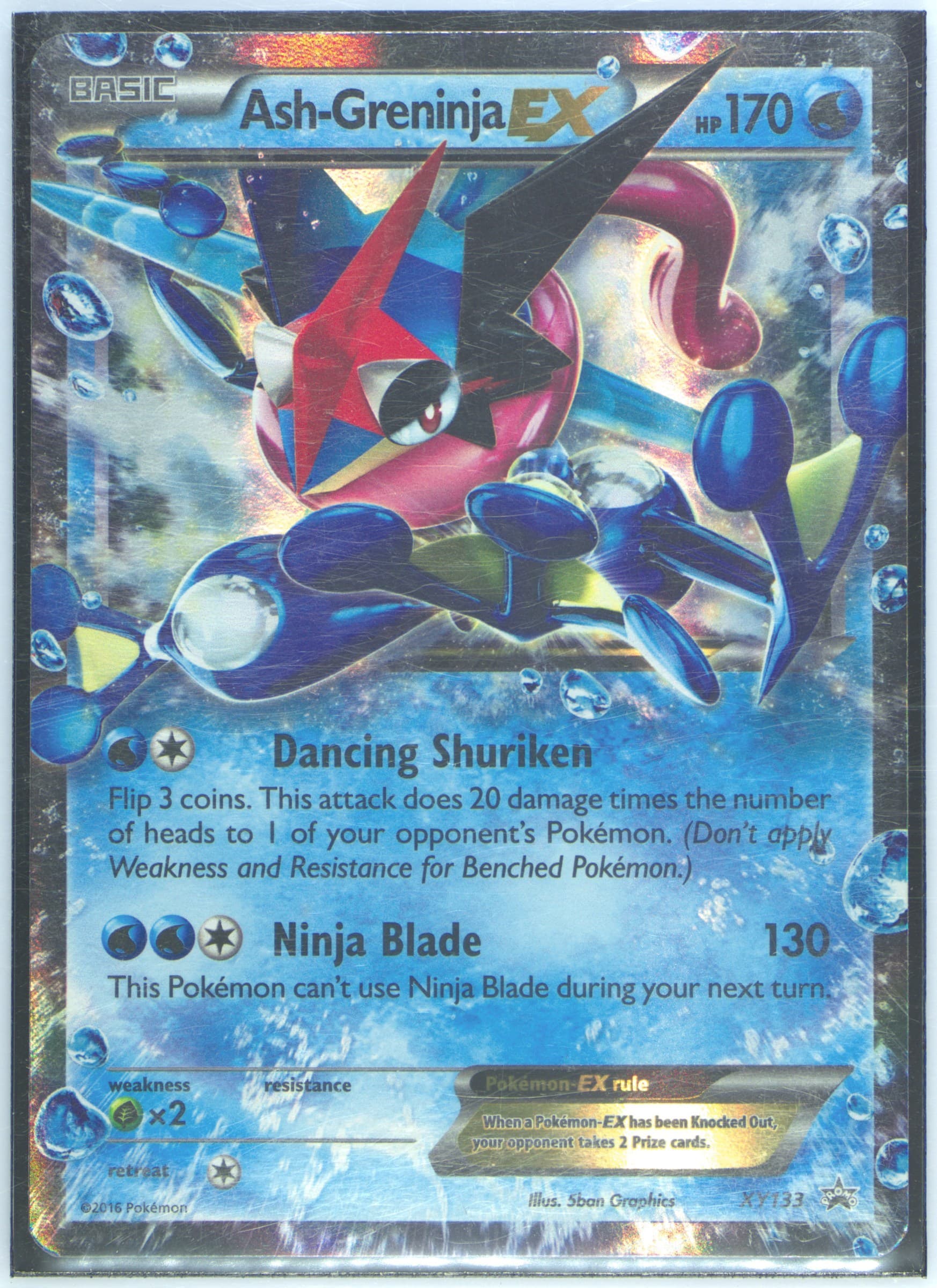 Greninja Ash EX Ash-Greninja EX Box-Italian (XY133) 2016 Pokemon XY Black Star Promo