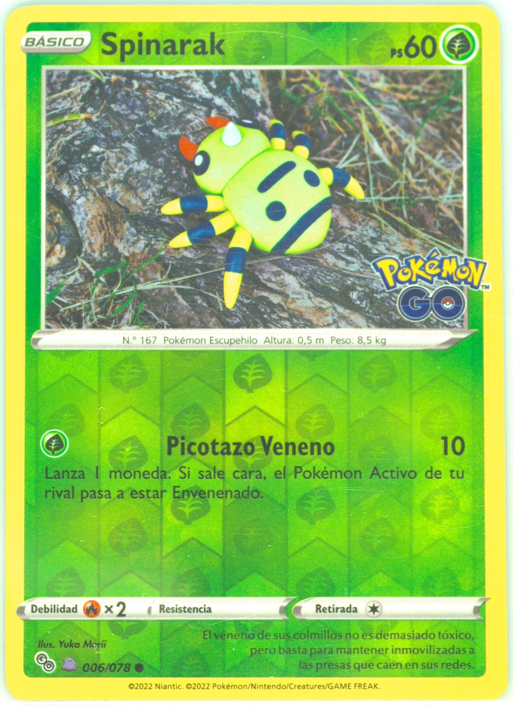Spinarak-Reverse Foil Ditto-Spanish (006) 2022 Pokemon Go