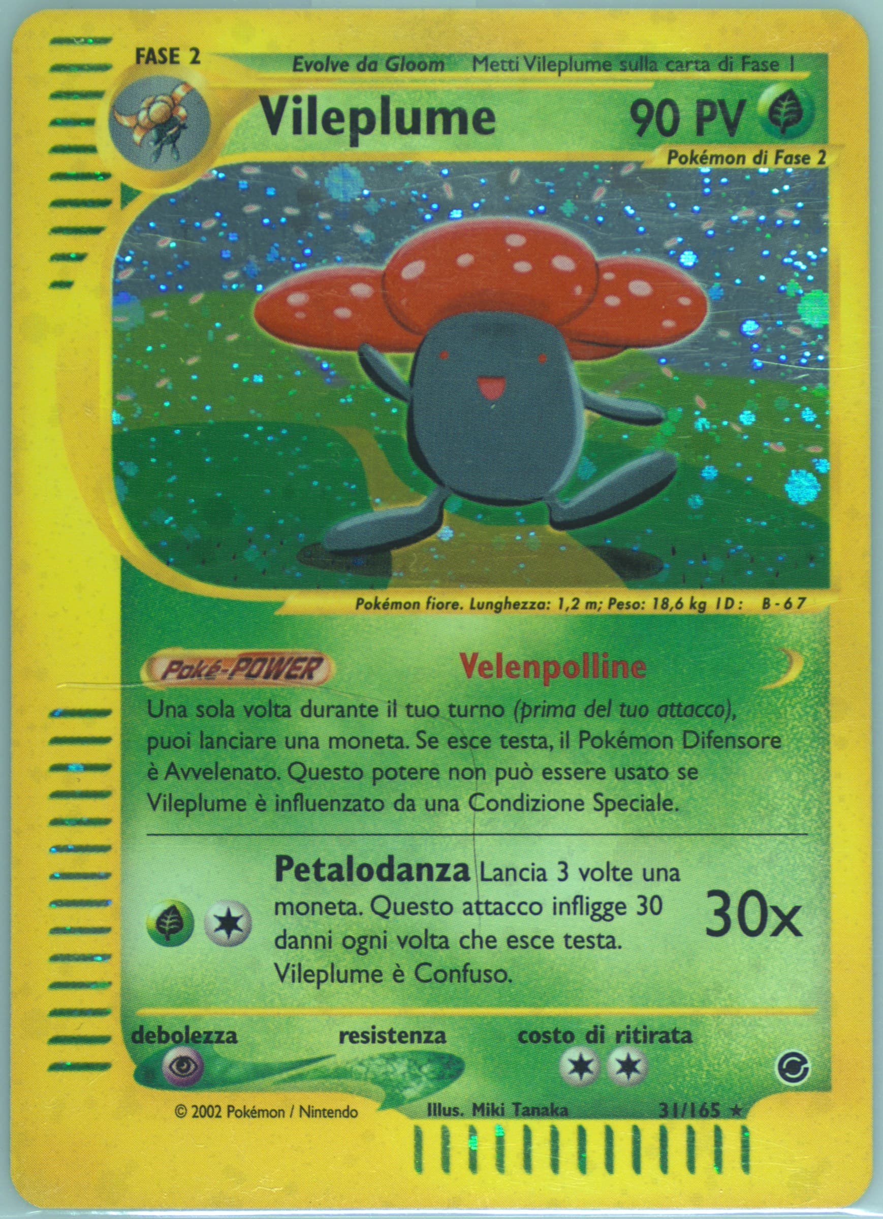 Vileplume-Holo Italian (31) 2002 Pokemon Expedition