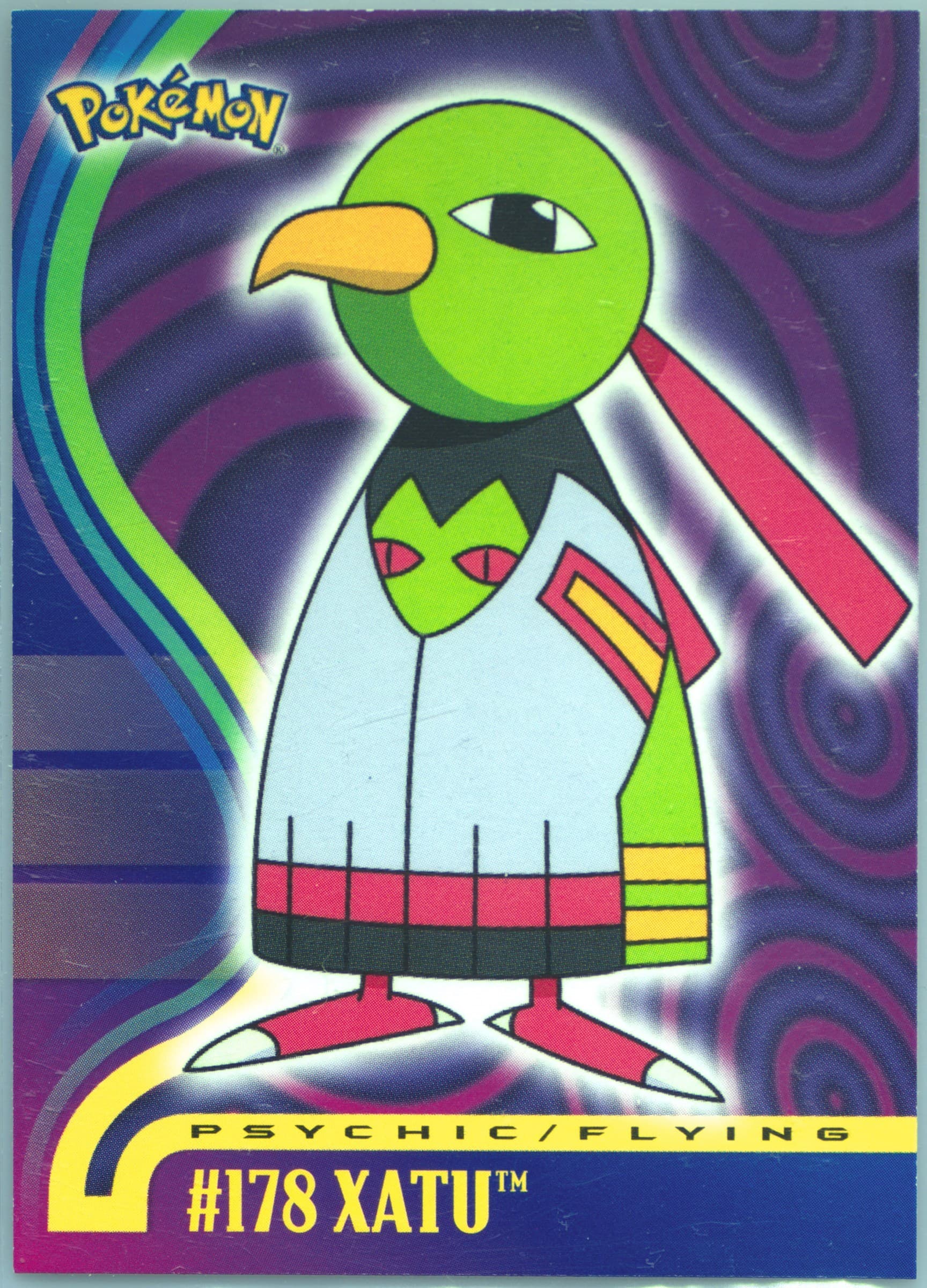 Xatu (178) 2001 Topps Pokemon Johto Series 1