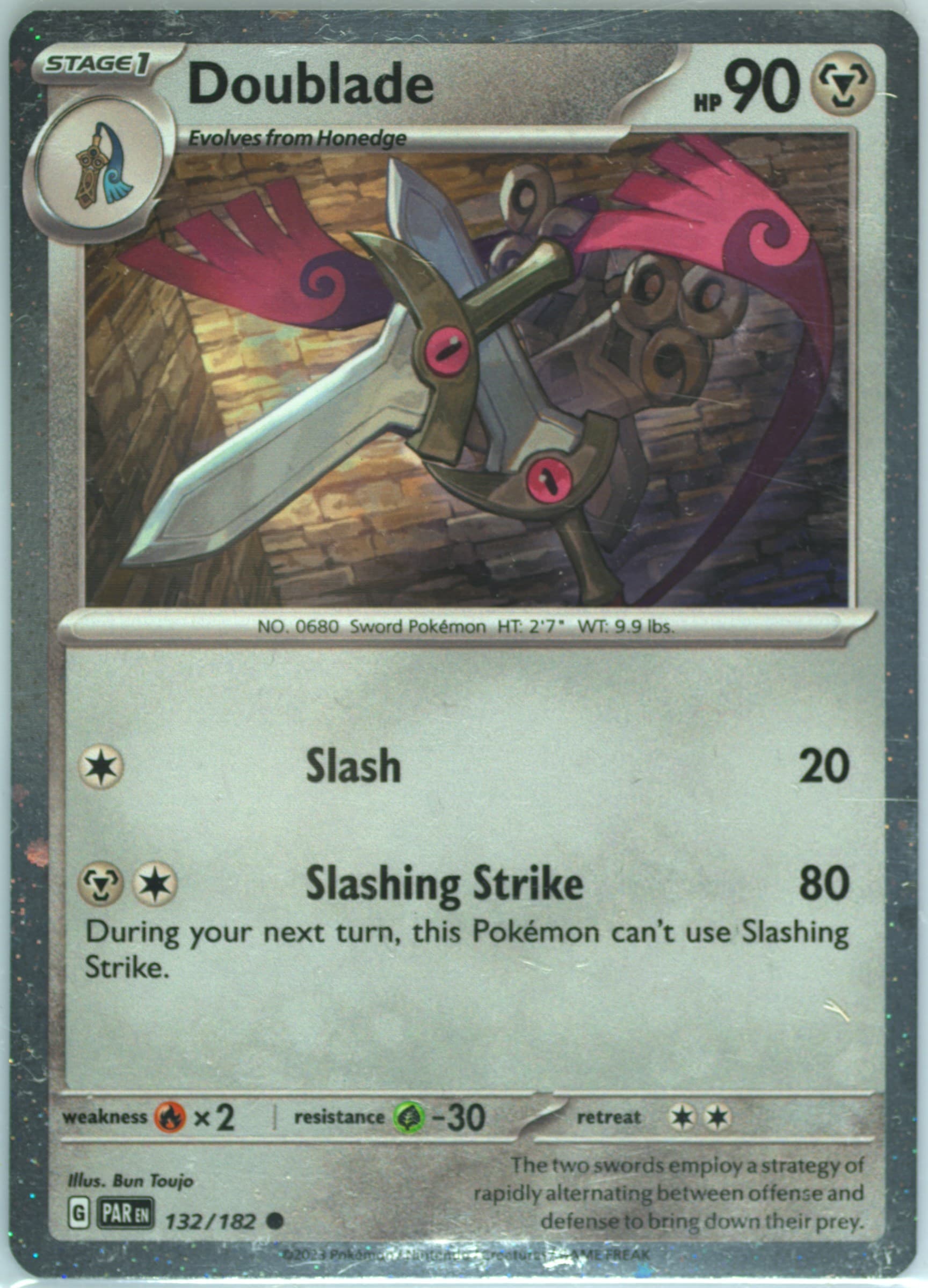 Doublade Aegislash EX Box (132) 2023 Pokemon Par EN-Paradox Rift