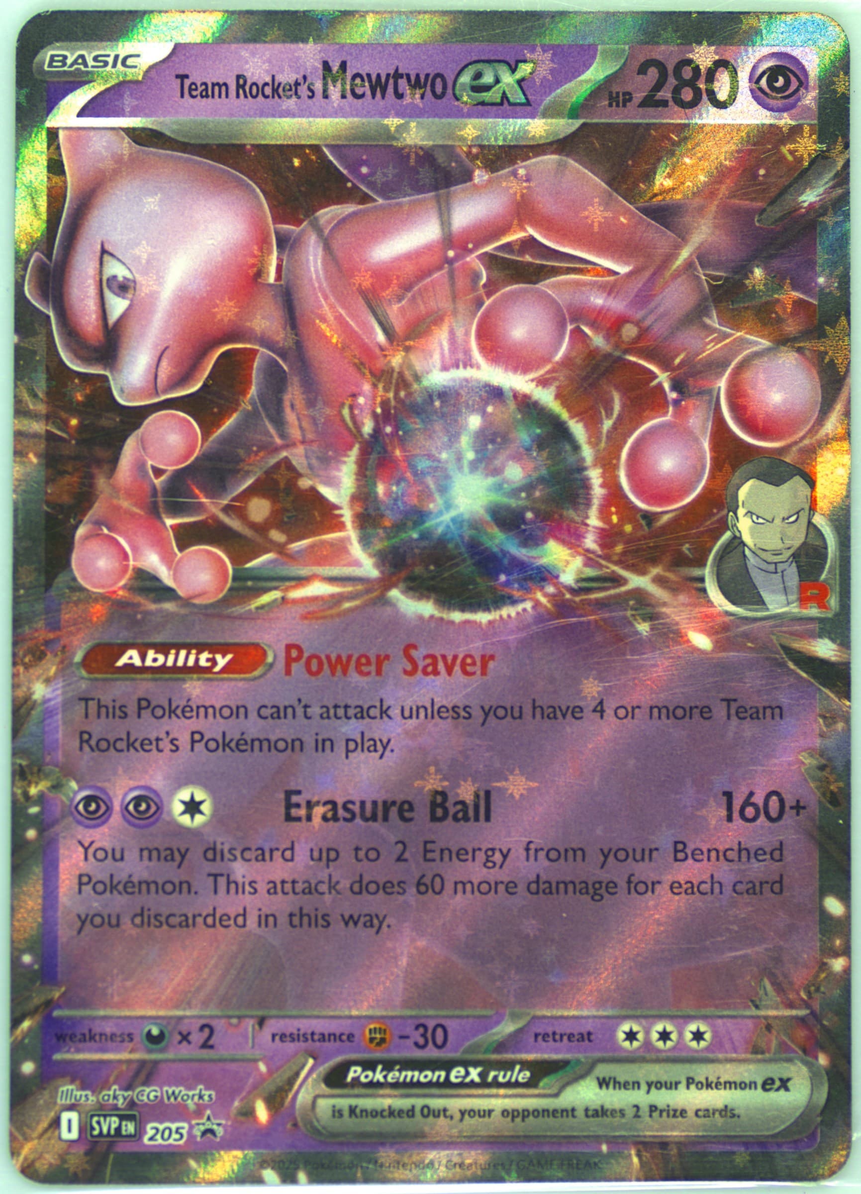 Team Rocket's Mewtwo EX Team Rocket's Mewtwo EX Box (205) 2025 Pokemon Svp EN-SV Black Star Promo