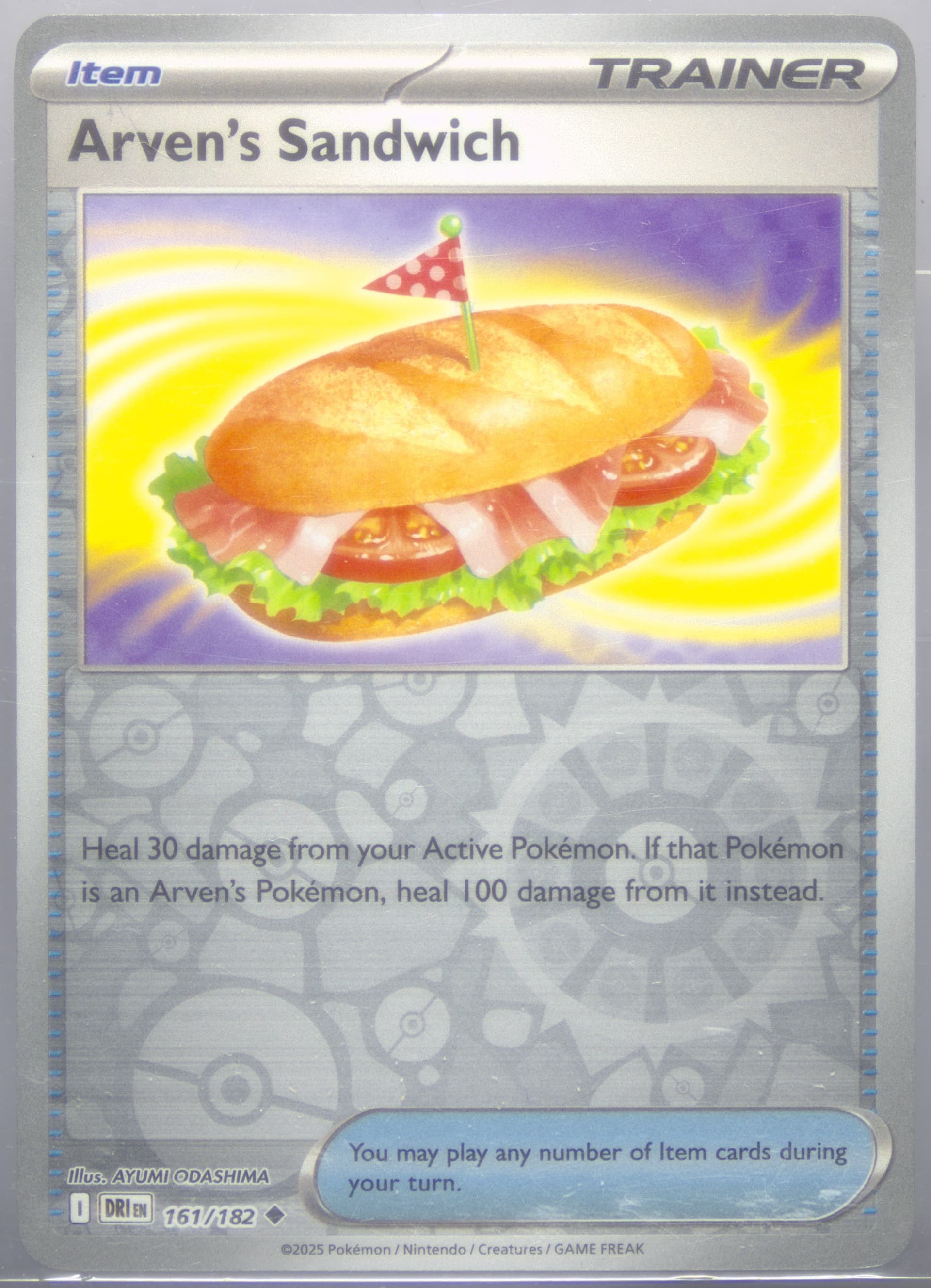 Arven's Sandwich Reverse Holo (161) 2025 Pokemon Dri EN-Destined Rivals