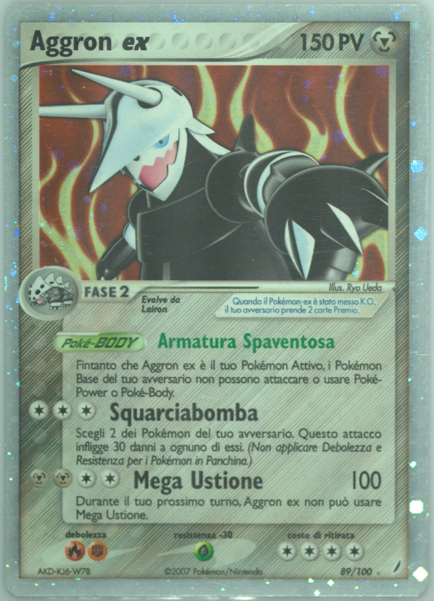 Aggron EX-Holo (89) 2007 Pokemon Italian EX Crystal Guardians