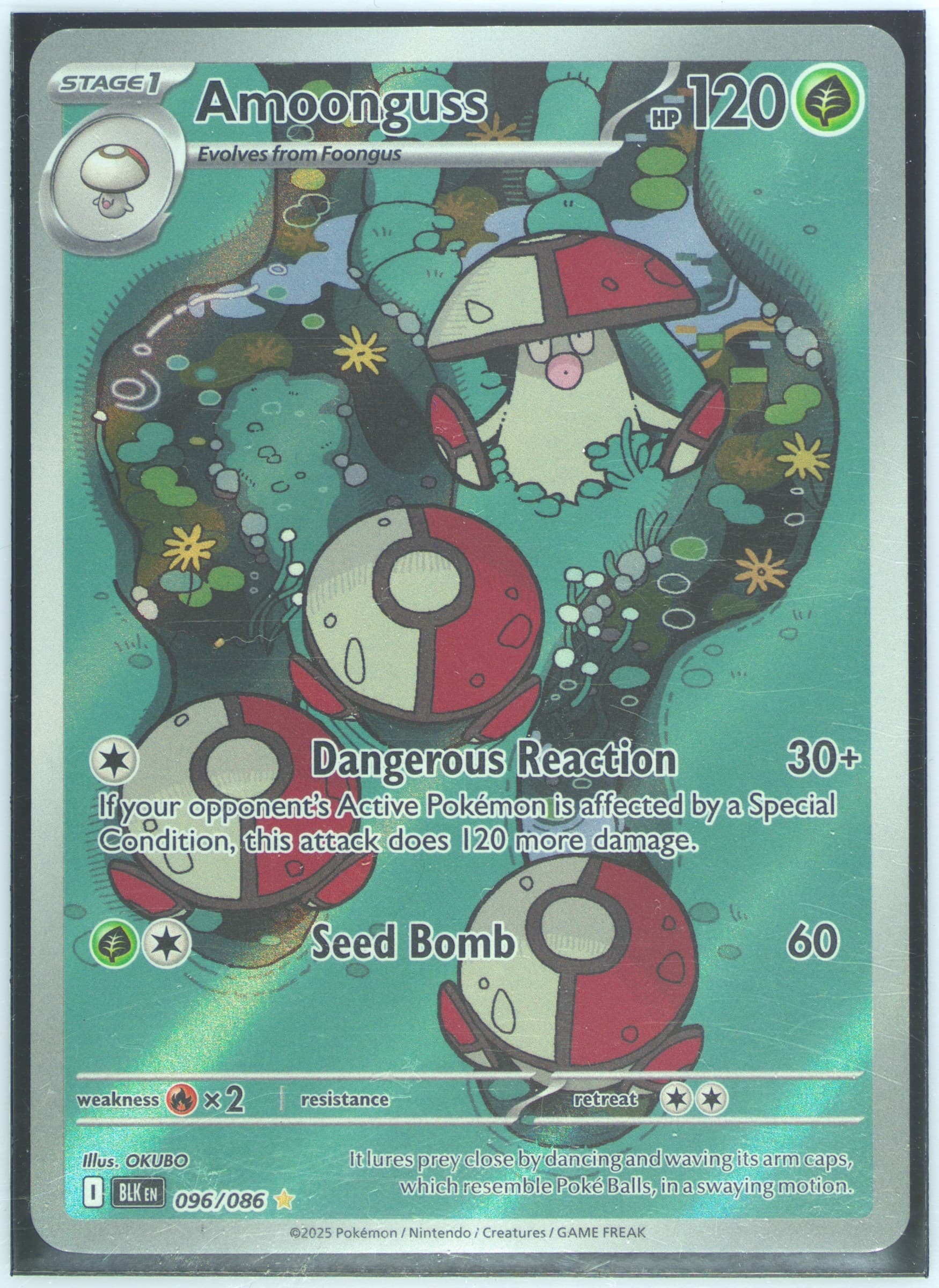 Amoonguss Illustration Rare (096) 2025 Pokemon Blk EN-Black Bolt