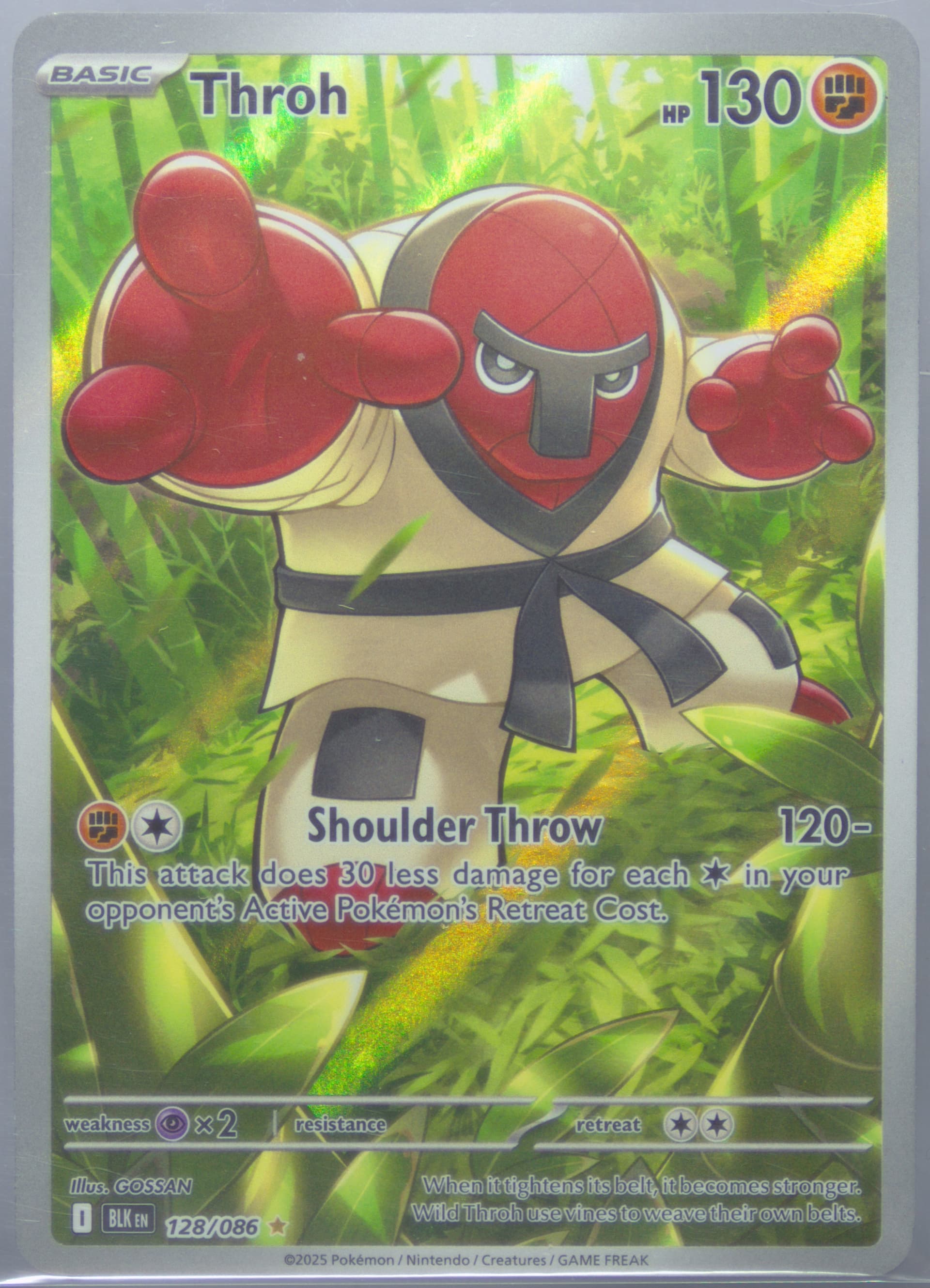 Throh Illustration Rare (128) 2025 Pokemon Blk EN-Black Bolt