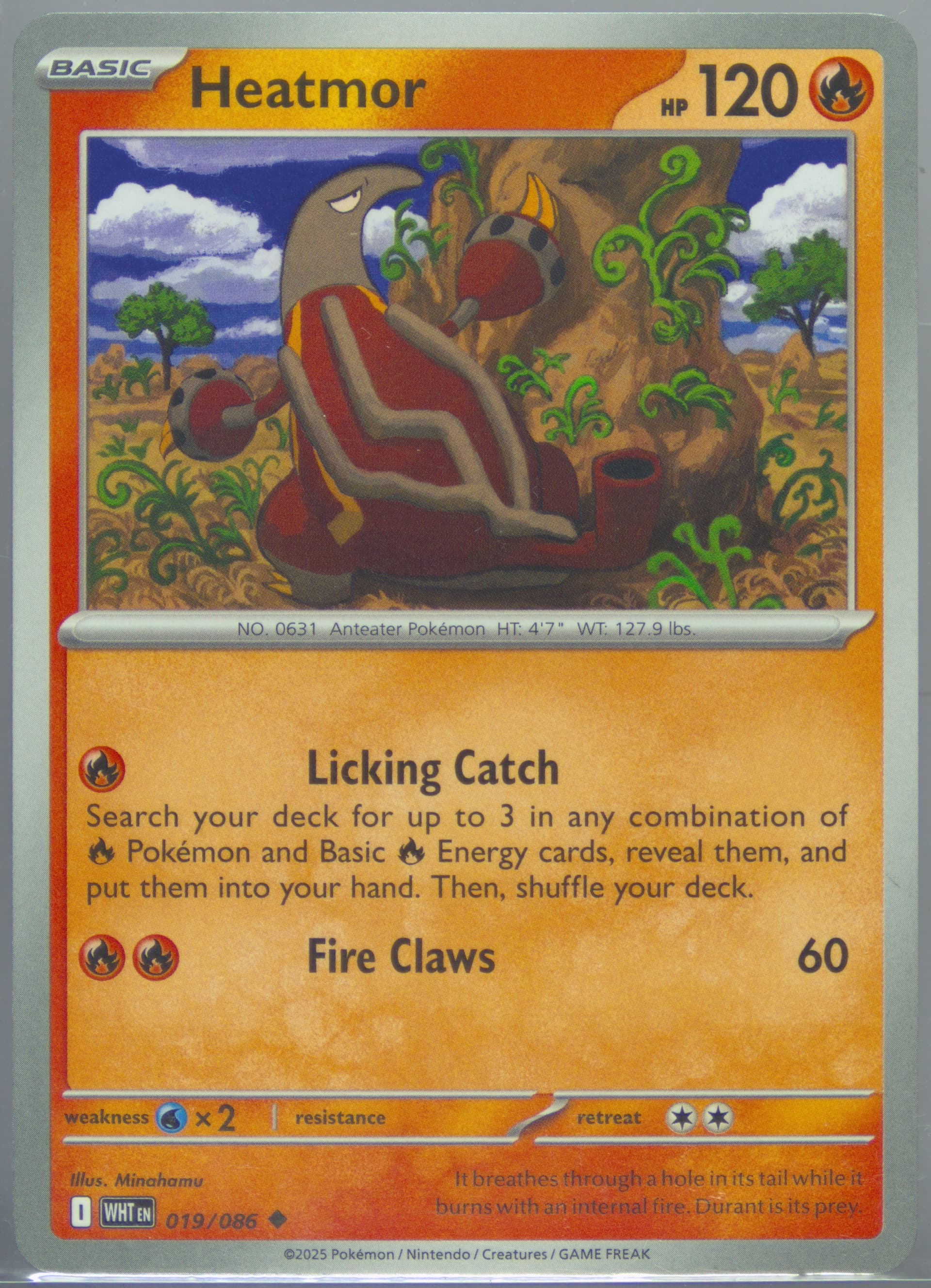 Heatmor (019) 2025 Pokemon Wht EN-White Flare