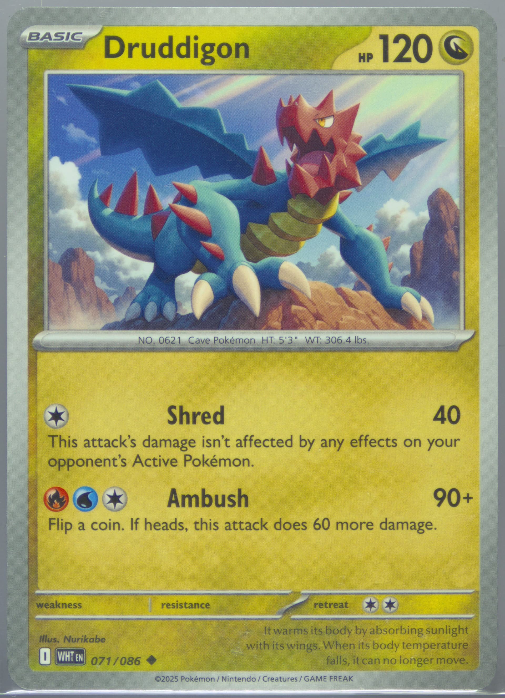Druddigon (071) 2025 Pokemon Wht EN-White Flare