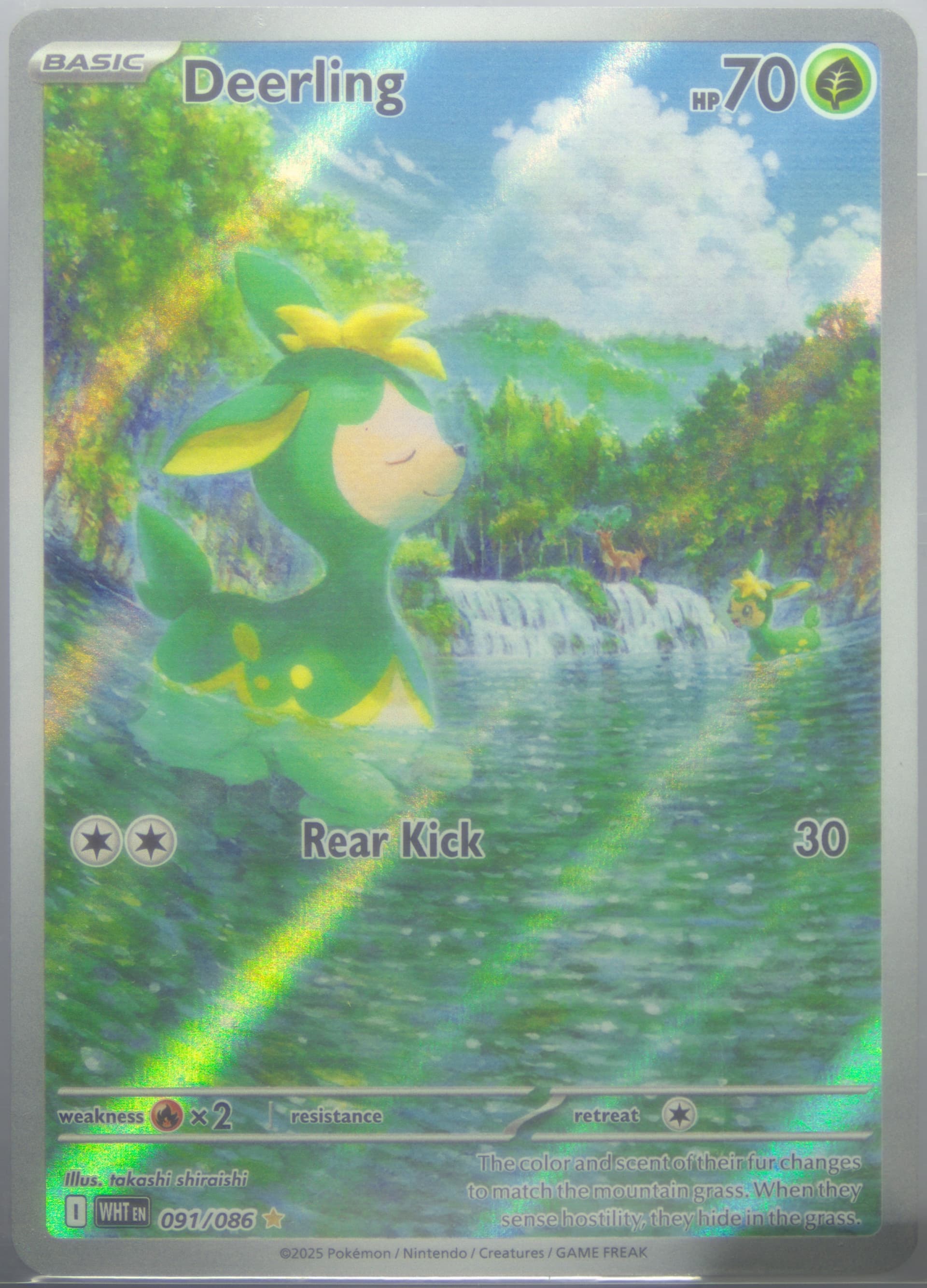Deerling Illustration Rare (091) 2025 Pokemon Wht EN-White Flare