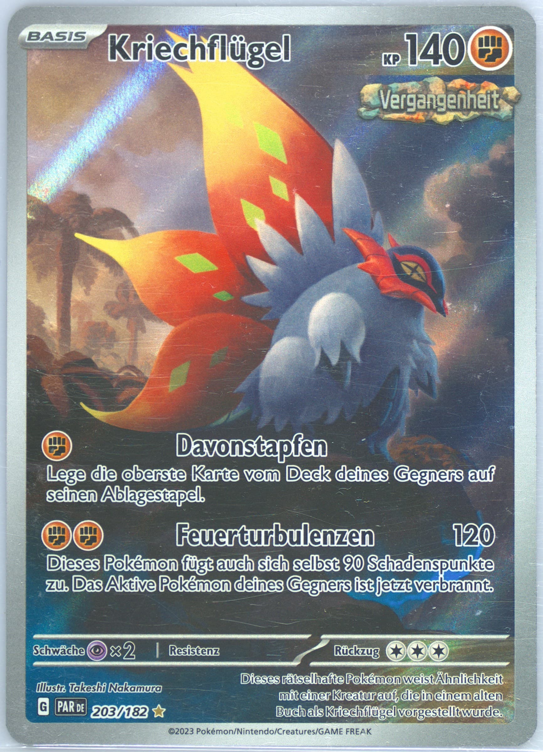 Slither Wing Illustration Rare (203) 2023 Pokemon German Par de-Paradox Rift