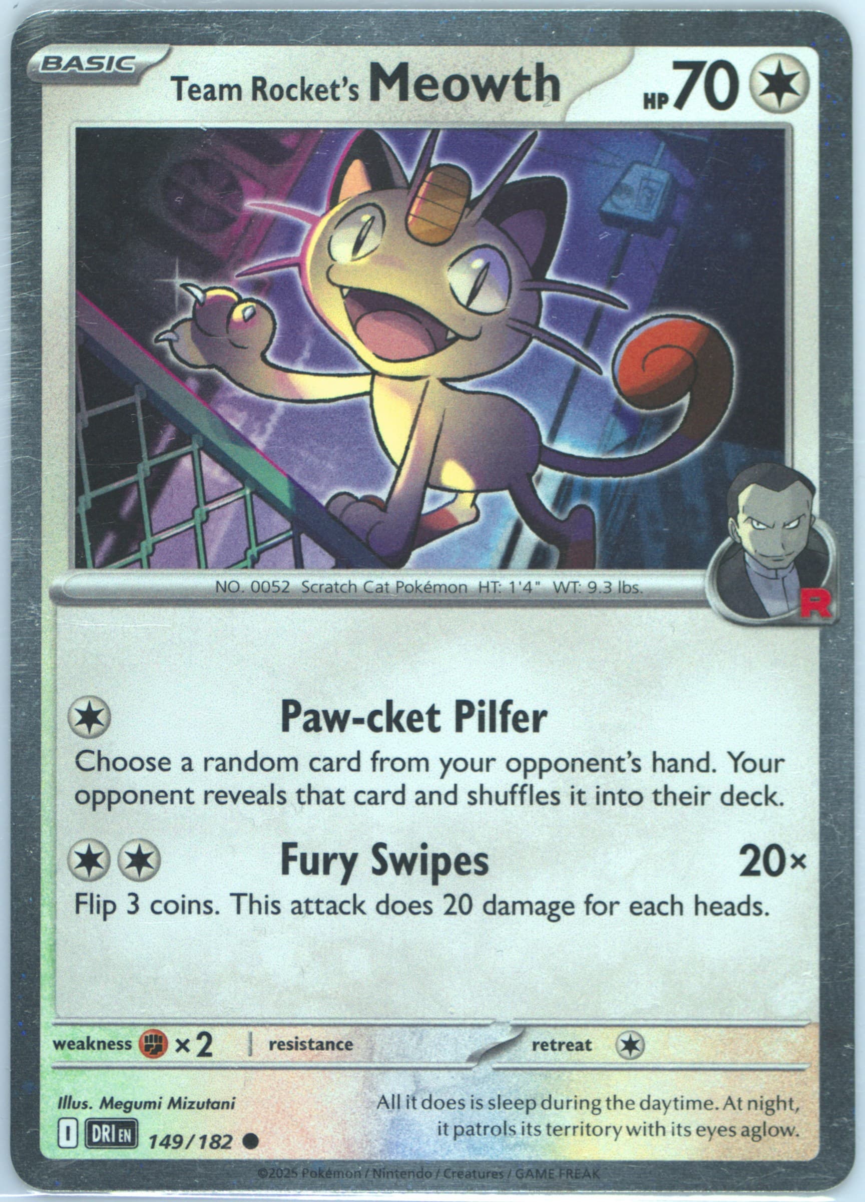 Team Rocket's Meowth Team Rocket's Mewtwo EX Box (149) 2025 Pokemon Dri EN-Destined Rivals