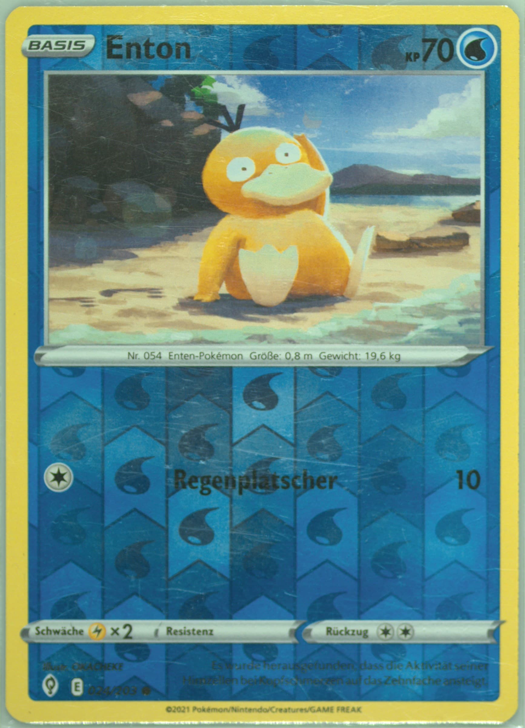 Enton-Reverse Foil German (024) 2021 Pokemon Sword & Shield Evolving Skies
