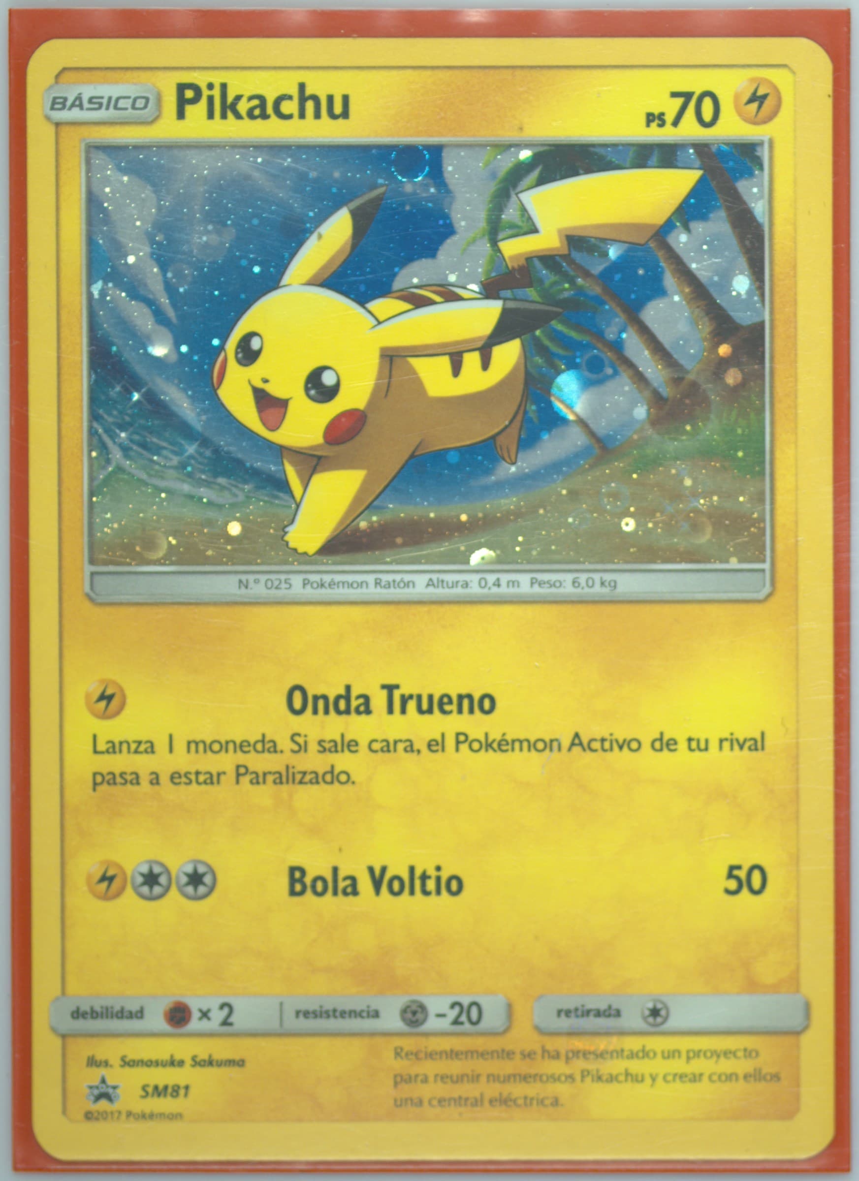 Pikachu Shining Legends Premium Powers Collection-Spanish (SM81) 2017 Pokemon SM Black Star Promo