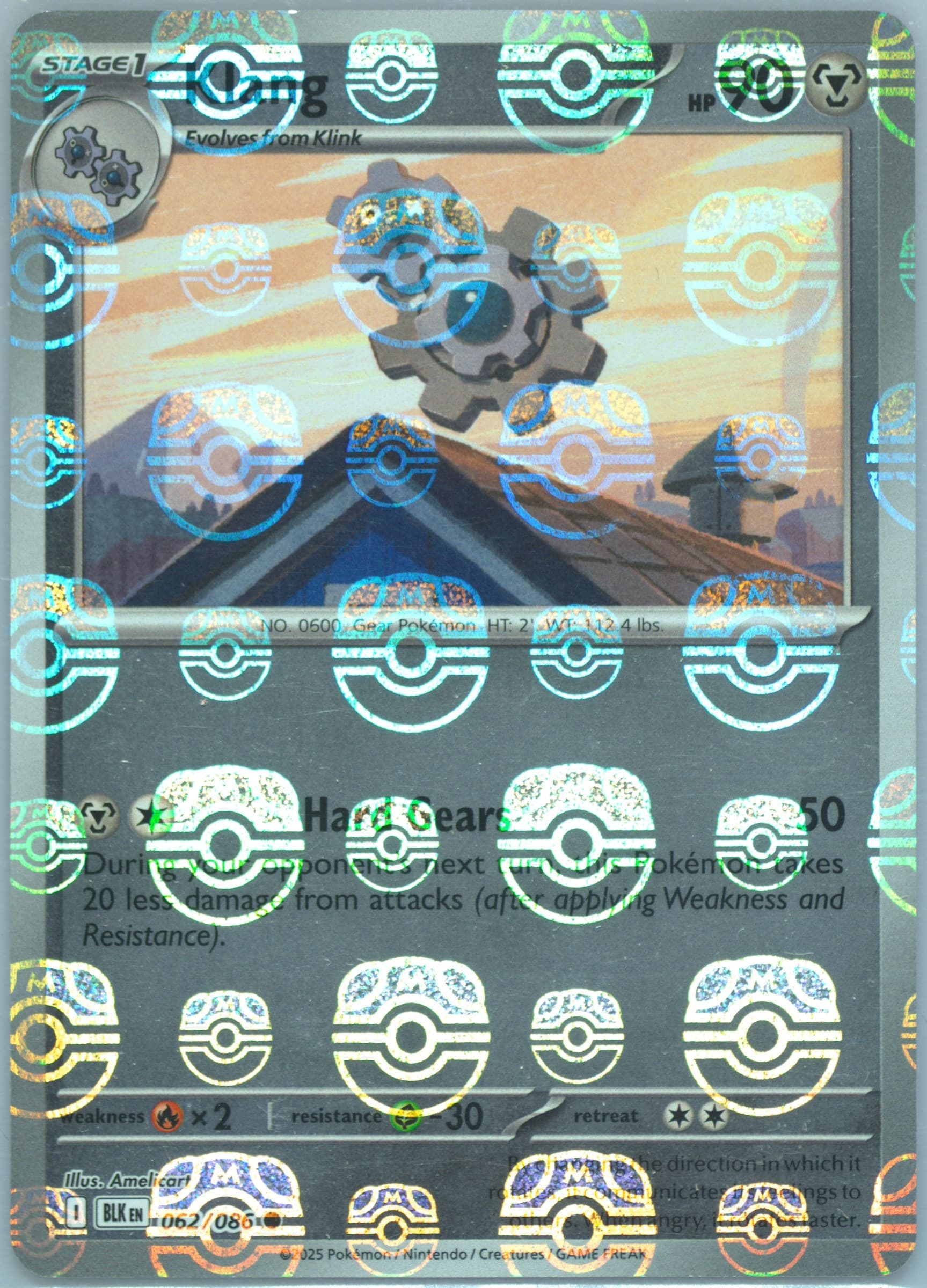 Klang Master Ball Reverse Holo (062) 2025 Pokemon Blk EN-Black Bolt