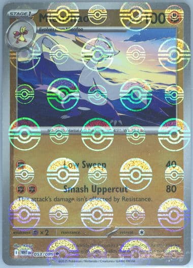 Mienshao Poke Ball Reverse Holo (053) 2025 Pokemon Wht EN-White Flare