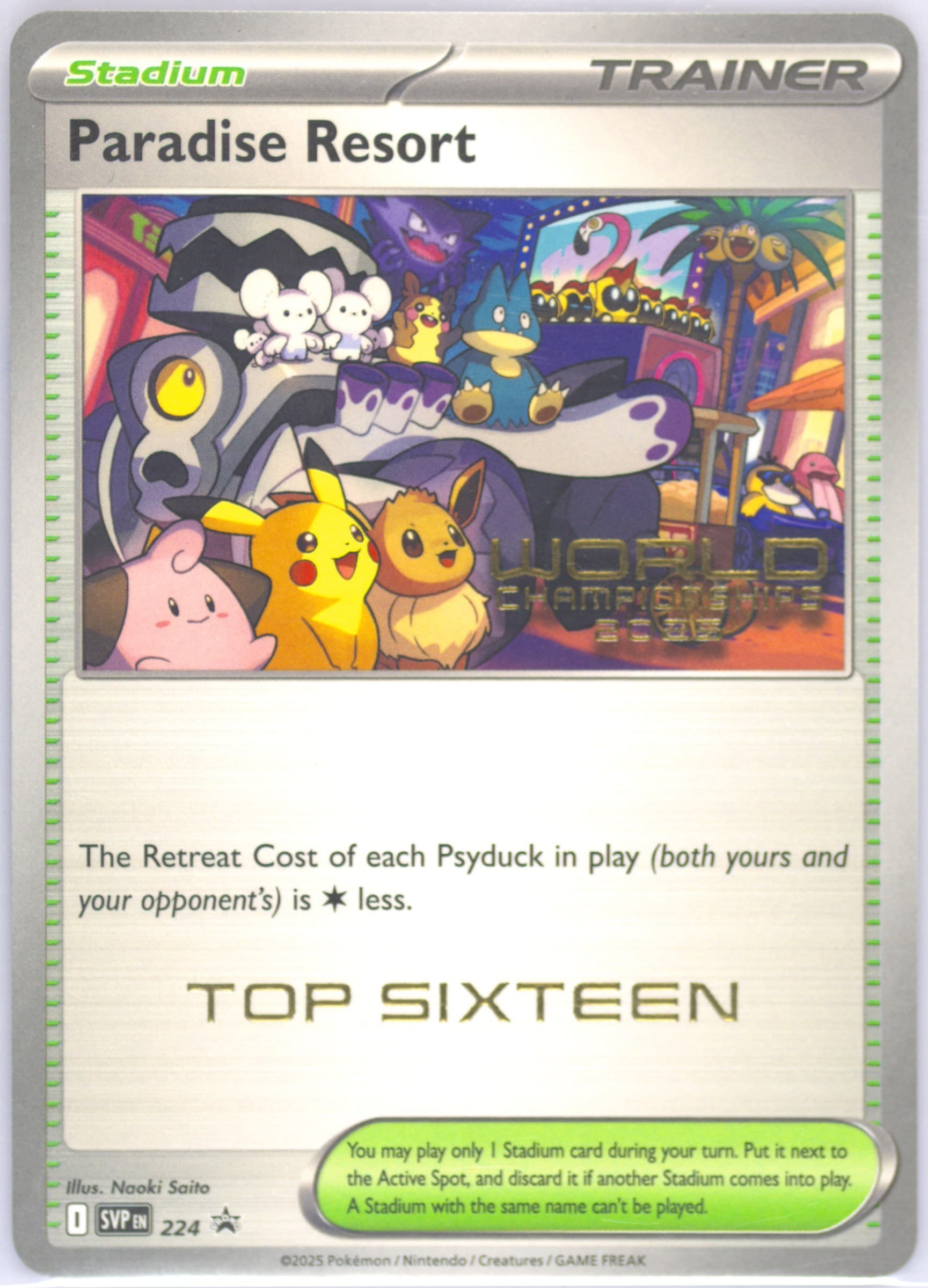 Paradise Resort World Championships 2025-Top Sixteen (224) 2025 Pokemon Svp EN-SV Black Star Promo