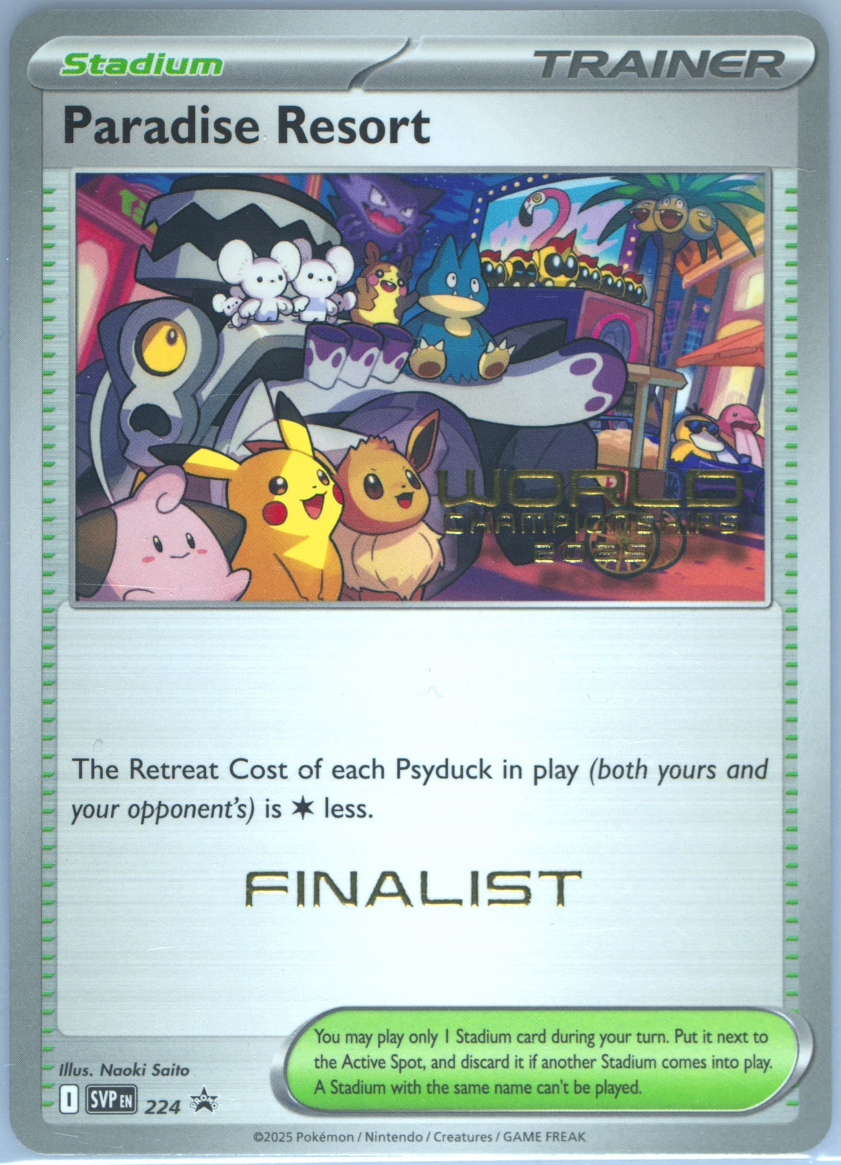 Paradise Resort World Championships 2025-Finalist (224) 2025 Pokemon Svp EN-SV Black Star Promo