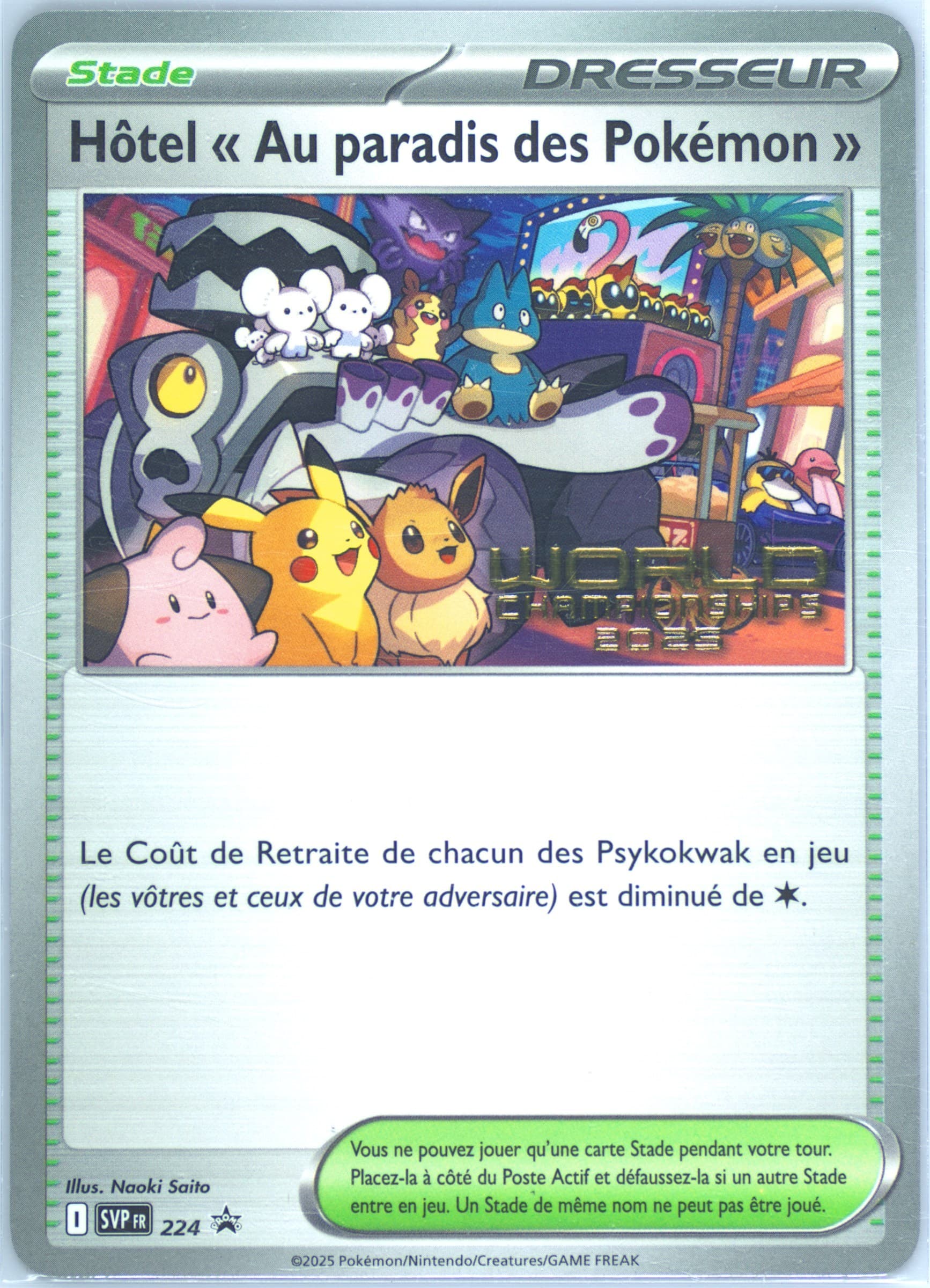Paradise Resort World Championships 2025 (224) 2025 Pokemon French Svp FR-SV Black Star Promo