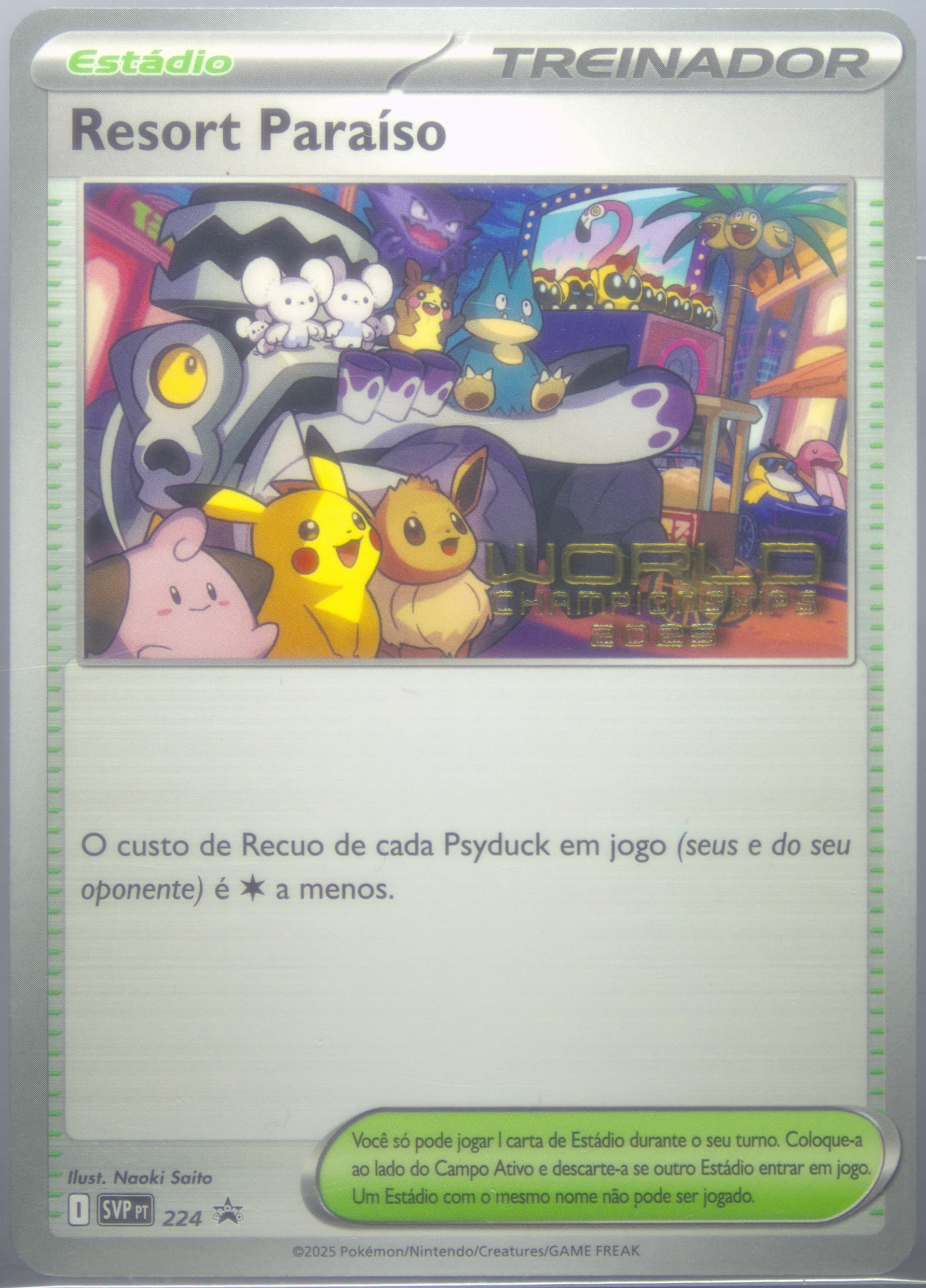 Paradise Resort World Championships 2025 (224) 2025 Pokemon Portuguese Svp PT-SV Black Star Promo