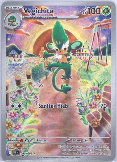 Simisage Illustration Rare (090) 2025 Pokemon German Blk de-Black Bolt