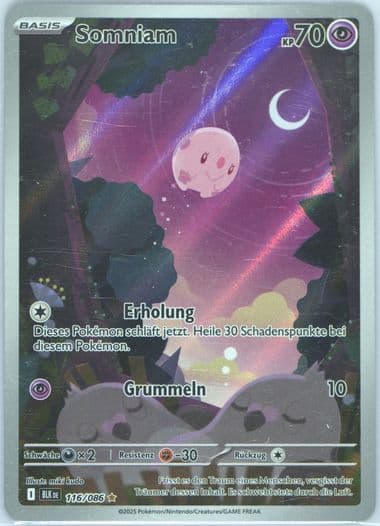 Munna Illustration Rare (116) 2025 Pokemon German Blk de-Black Bolt