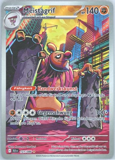 Conkeldurr Illustration Rare (127) 2025 Pokemon German Blk de-Black Bolt