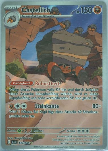 Crustle Illustration Rare (130) 2025 Pokemon German Blk de-Black Bolt