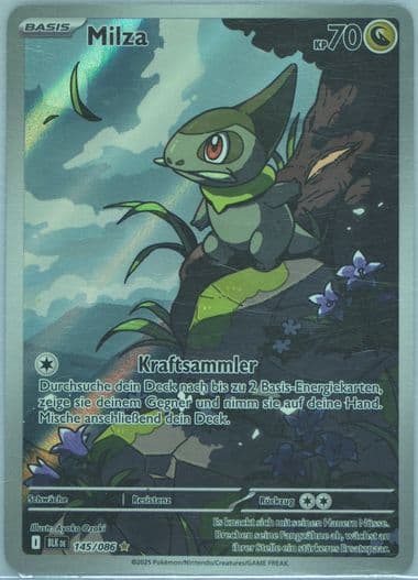 Axew Illustration Rare (145) 2025 Pokemon German Blk de-Black Bolt