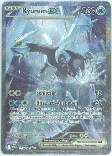 Kyurem EX Special Illustration Rare (165) 2025 Pokemon German Blk de-Black Bolt