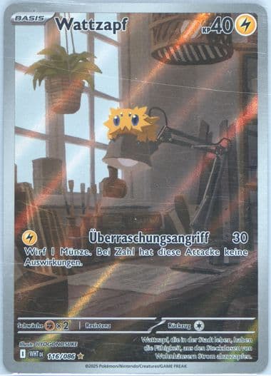 Joltik Illustration Rare (116) 2025 Pokemon German Wht de-White Flare