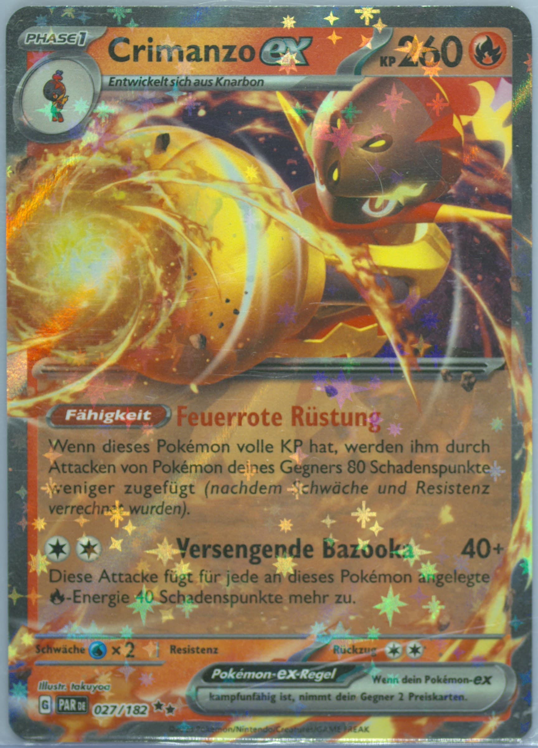 Armarouge EX (027) 2023 Pokemon German Par de-Paradox Rift