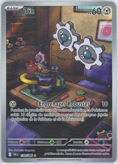 Klink Illustration Rare (139) 2025 Pokemon French Blk FR-Black Bolt