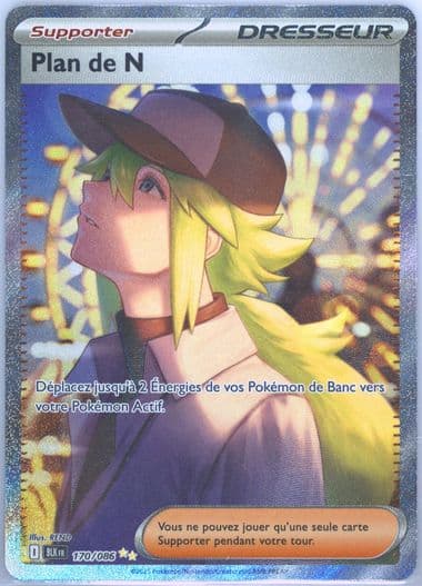 N's Plan Special Illustration Rare (170) 2025 Pokemon French Blk FR-Black Bolt