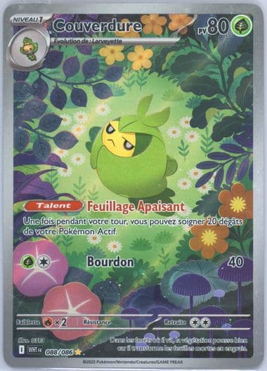 Swadloon Illustration Rare (088) 2025 Pokemon French Wht FR-White Flare