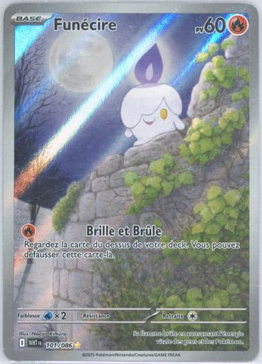 Litwick Illustration Rare (101) 2025 Pokemon French Wht FR-White Flare