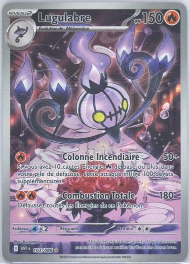 Chandelure Illustration Rare (103) 2025 Pokemon French Wht FR-White Flare