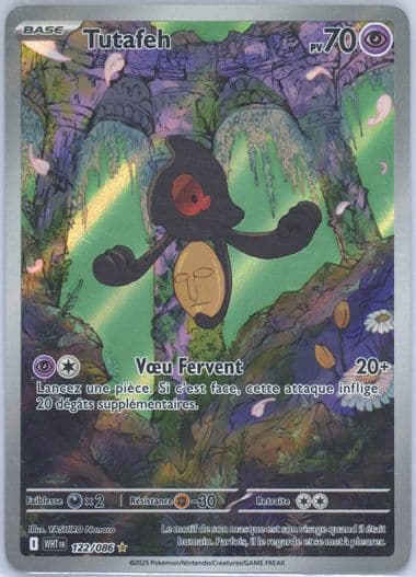 Yamask Illustration Rare (122) 2025 Pokemon French Wht FR-White Flare