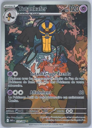Cofagrigus Illustration Rare (123) 2025 Pokemon French Wht FR-White Flare
