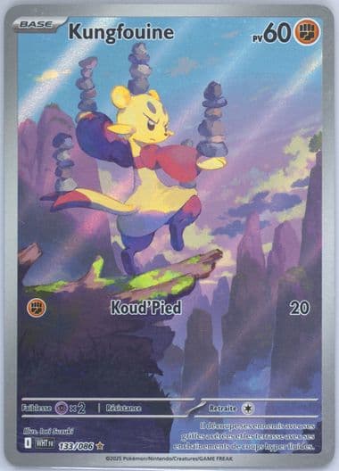 Mienfoo Illustration Rare (133) 2025 Pokemon French Wht FR-White Flare
