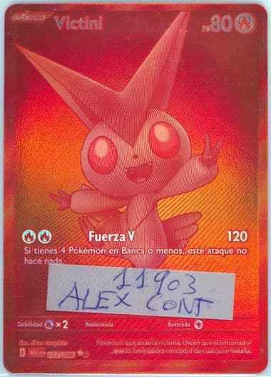 Victini Black White Rare (172) 2025 Pokemon Spanish Wht ES-White Flare