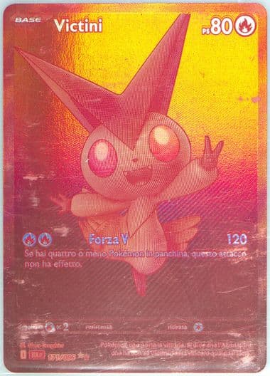 Victini Black White Rare (171) 2025 Pokemon Italian Blk It-Black Bolt