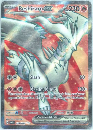 Reshiram EX Ultra Rare (158) 2025 Pokemon Italian Wht It-White Flare