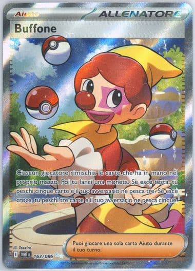 Harlequin Ultra Rare (163) 2025 Pokemon Italian Wht It-White Flare