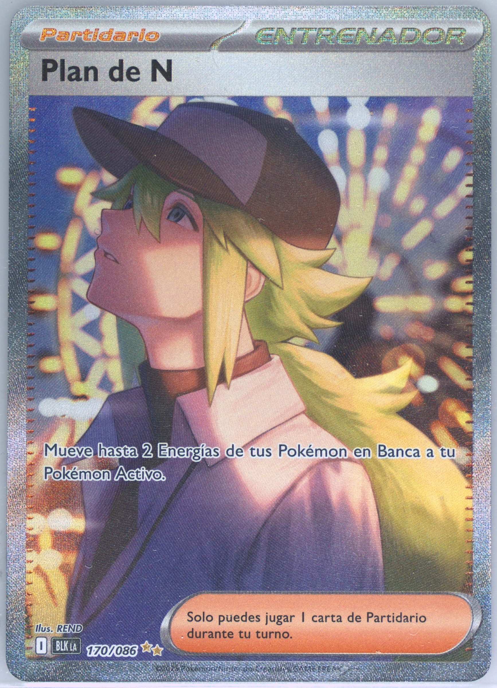 N's Plan Special Illustration Rare (170) 2025 Pokemon Latin American Blk La-Black Bolt