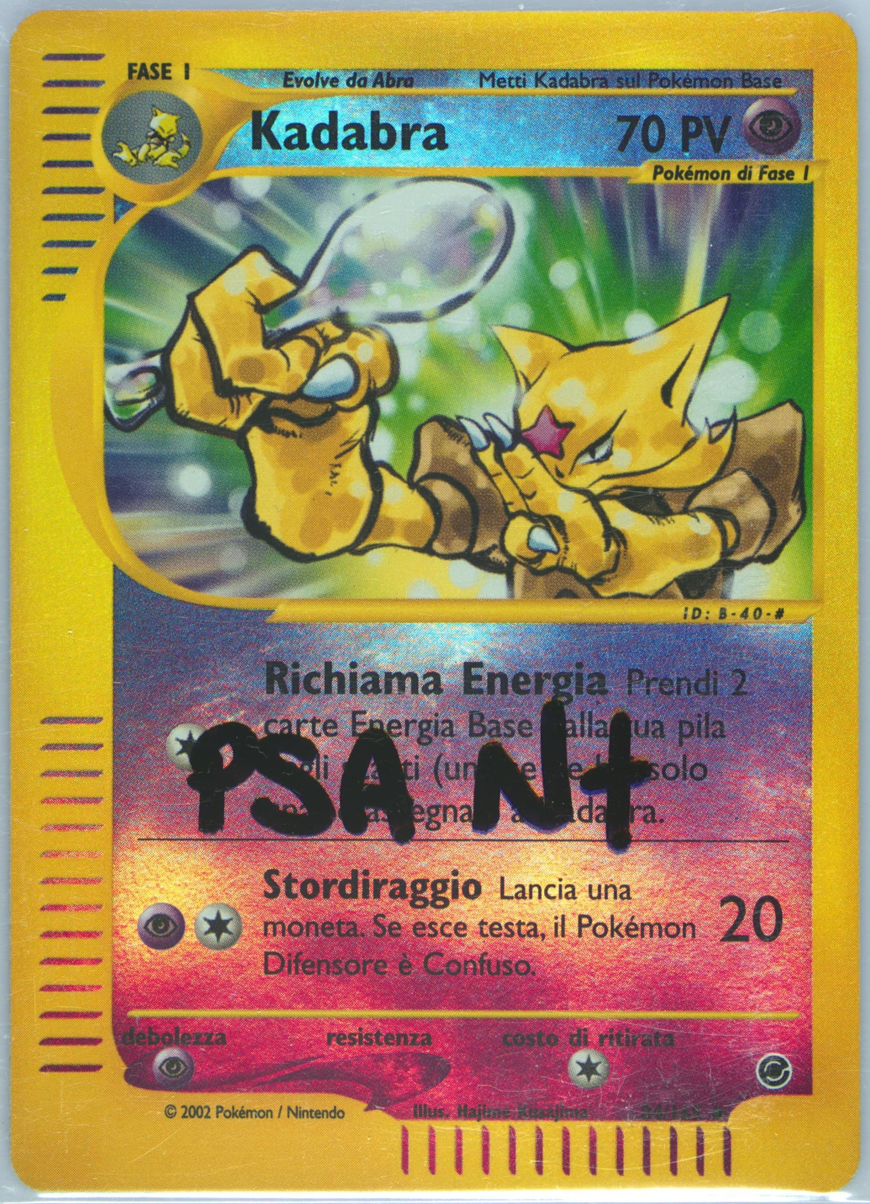 Kadabra-Reverse Foil Italian (84) 2002 Pokemon Expedition