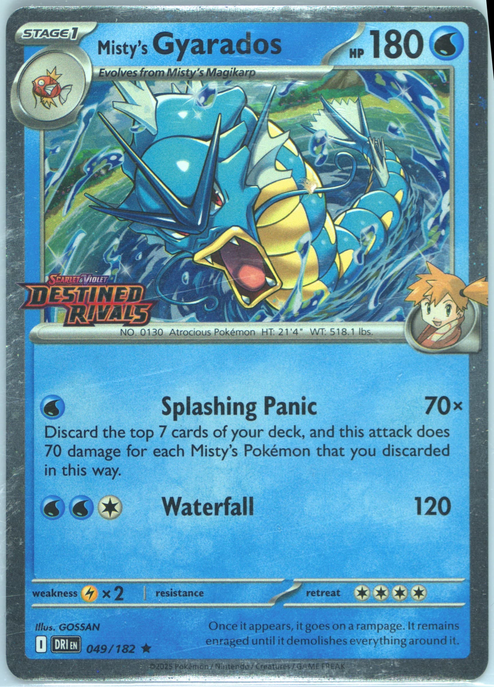 Misty's Gyarados Build & Battle Box (049) 2025 Pokemon Dri EN-Destined Rivals